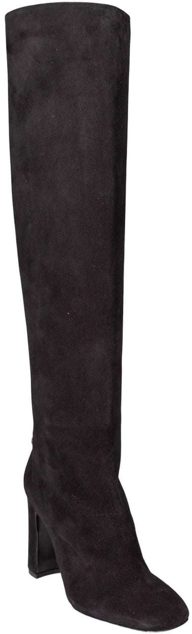 Dolce & Gabbana Dolce & gabbana black suede boot Zwart
