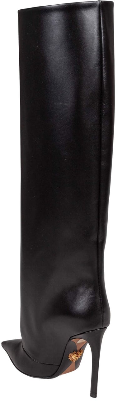Dolce & Gabbana Dolce & gabbana devotion leather boot, black Zwart