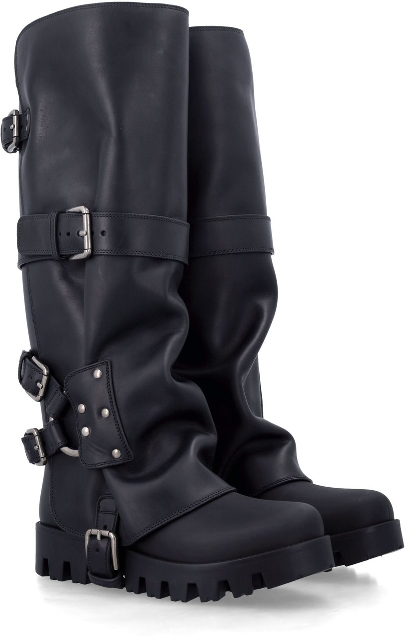 Dolce & Gabbana Rainbiker Boot Nero Zwart