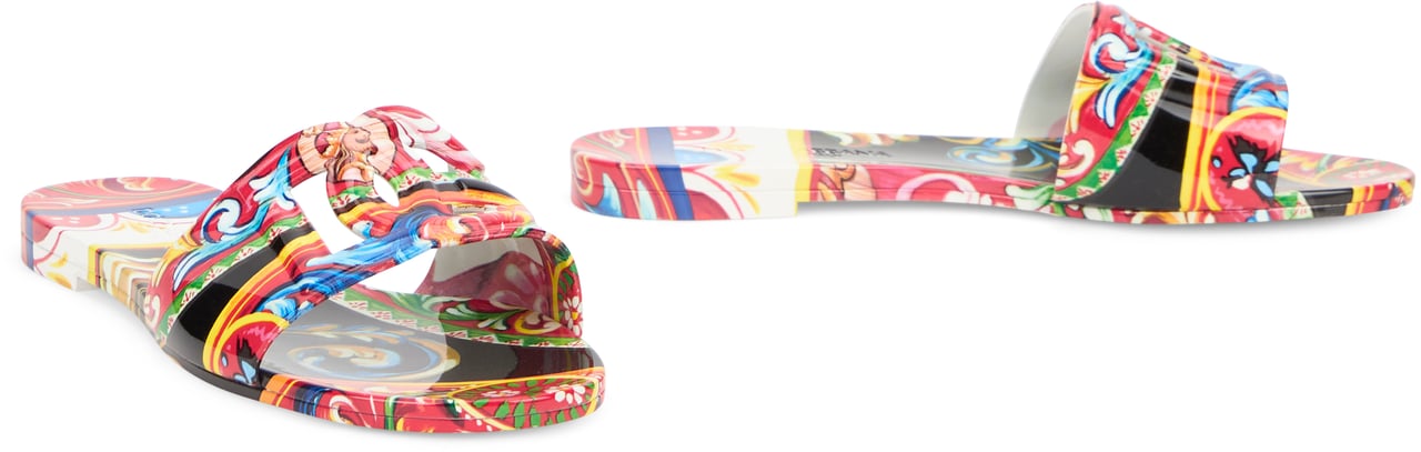 Dolce & Gabbana Slide beachwear in printed rubber Divers
