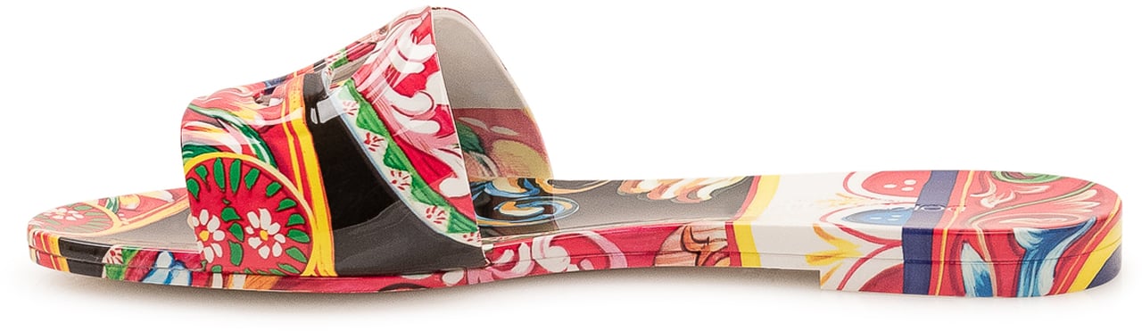 Dolce & Gabbana Sandali Slide con Stampa Grafica Divers