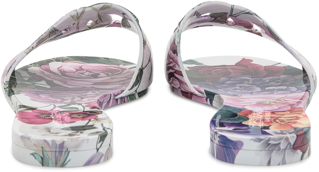 Dolce & Gabbana Sandali Flat Floreali Divers