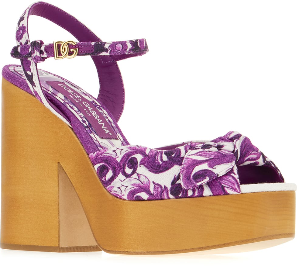 Dolce & Gabbana Dolce&gabbana Embroidered fabric sandals Divers