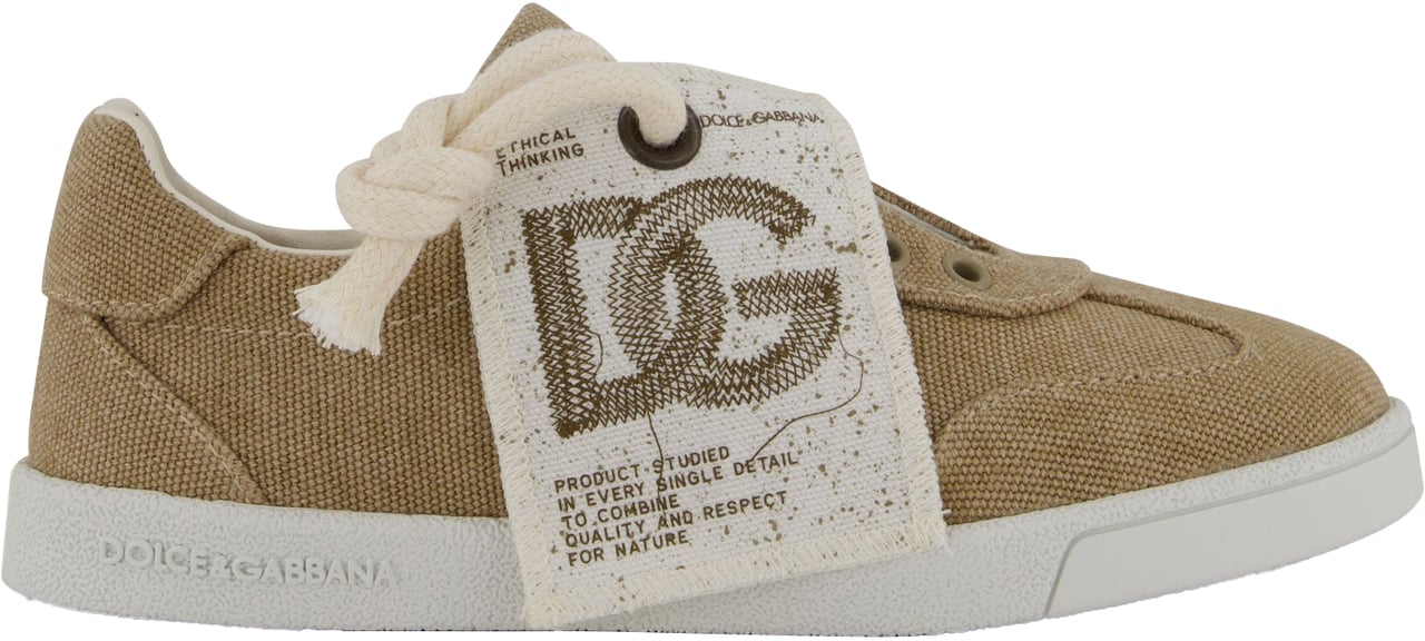 Dolce & Gabbana Dolce & Gabbana Jongens Sneakers In Licht Beige Beige