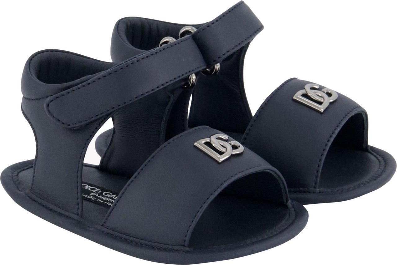 Dolce & Gabbana Dolce & Gabbana Baby Jongens Sandalen In Navy Blauw
