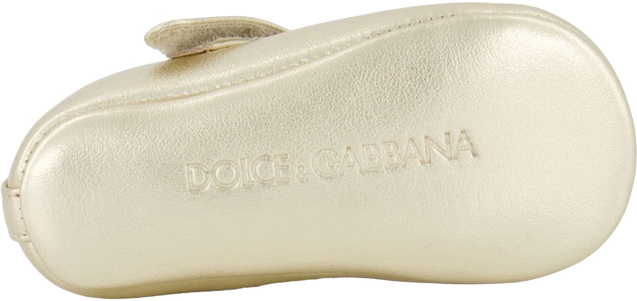 Dolce & Gabbana Dolce & Gabbana Baby Meisjes Schoenen In Goud Metallic