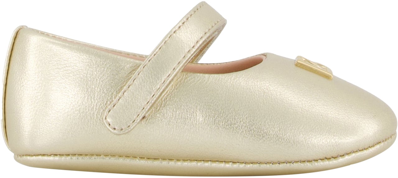 Dolce & Gabbana Dolce & Gabbana Baby Meisjes Schoenen In Goud Metallic