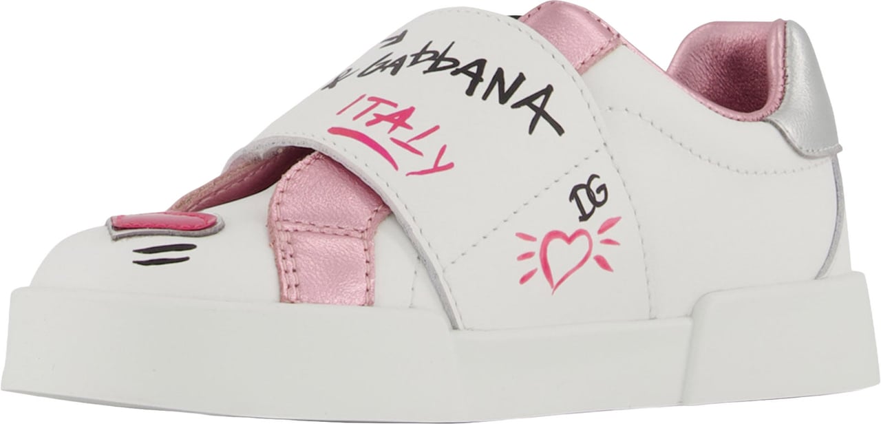 Dolce & Gabbana Meisjes Sneakers In Wit Wit