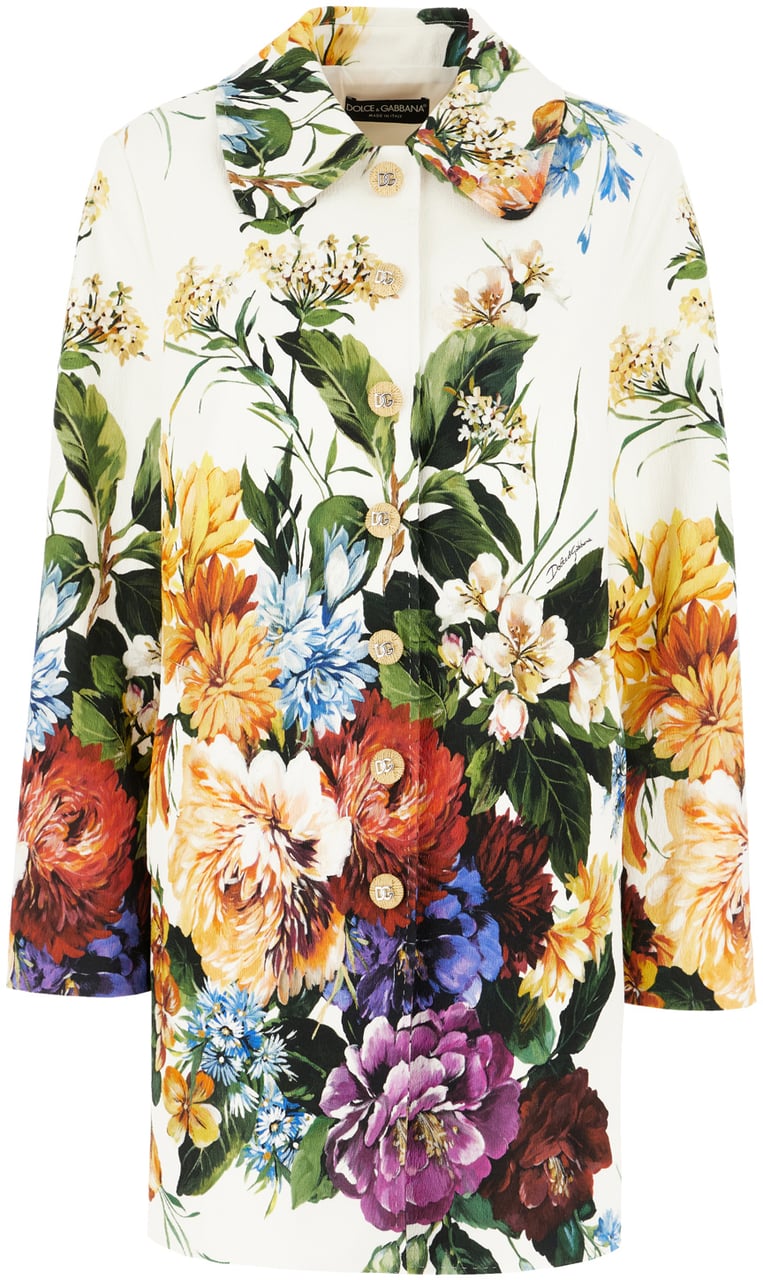 Dolce & Gabbana Dolce&gabbana Embroidered stretch cotton blend coat Divers