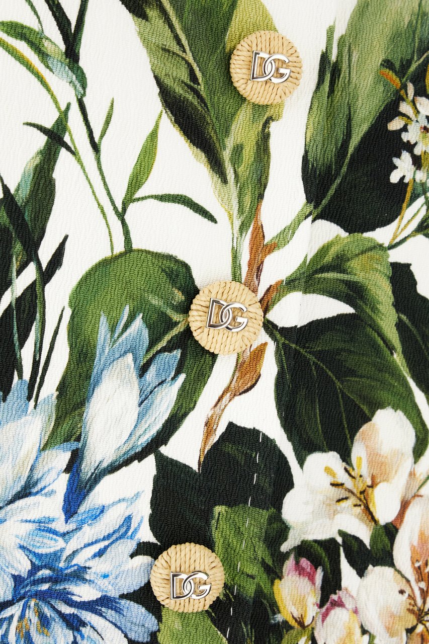 Dolce & Gabbana Dolce&gabbana Embroidered stretch cotton blend coat Divers