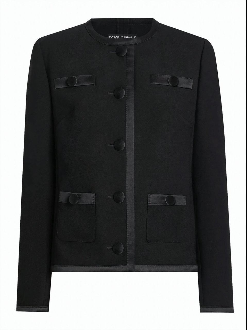 Dolce & Gabbana Black Jackets Zwart