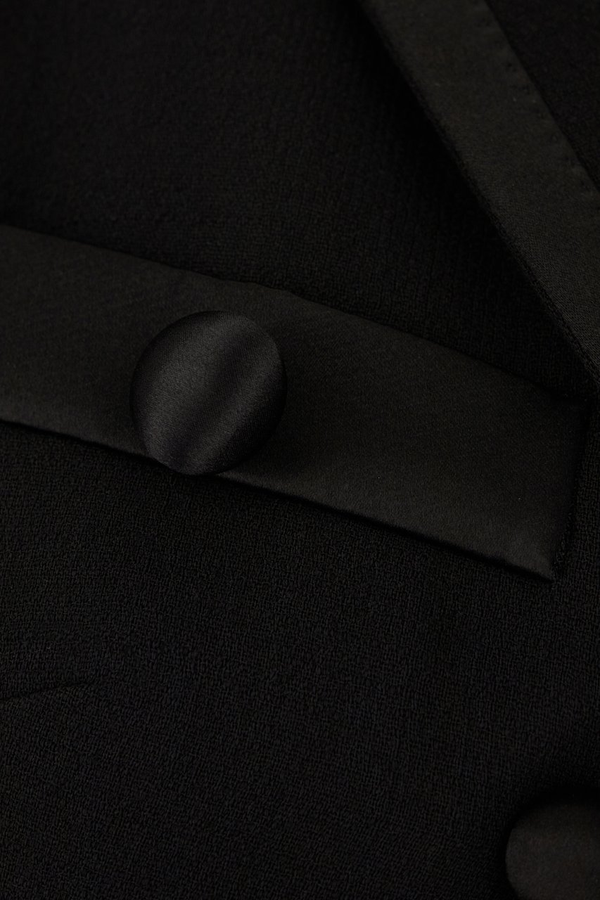 Dolce & Gabbana Dolce&gabbana Black stretch wool blend blazer Zwart