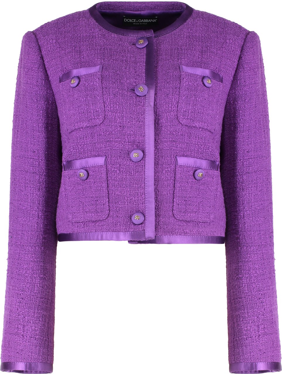 Dolce & Gabbana Rachel tweed jacket Paars