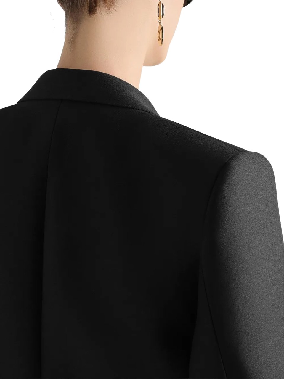 Dolce & Gabbana Double-Breasted Tailored Black Wool Blazer Zwart