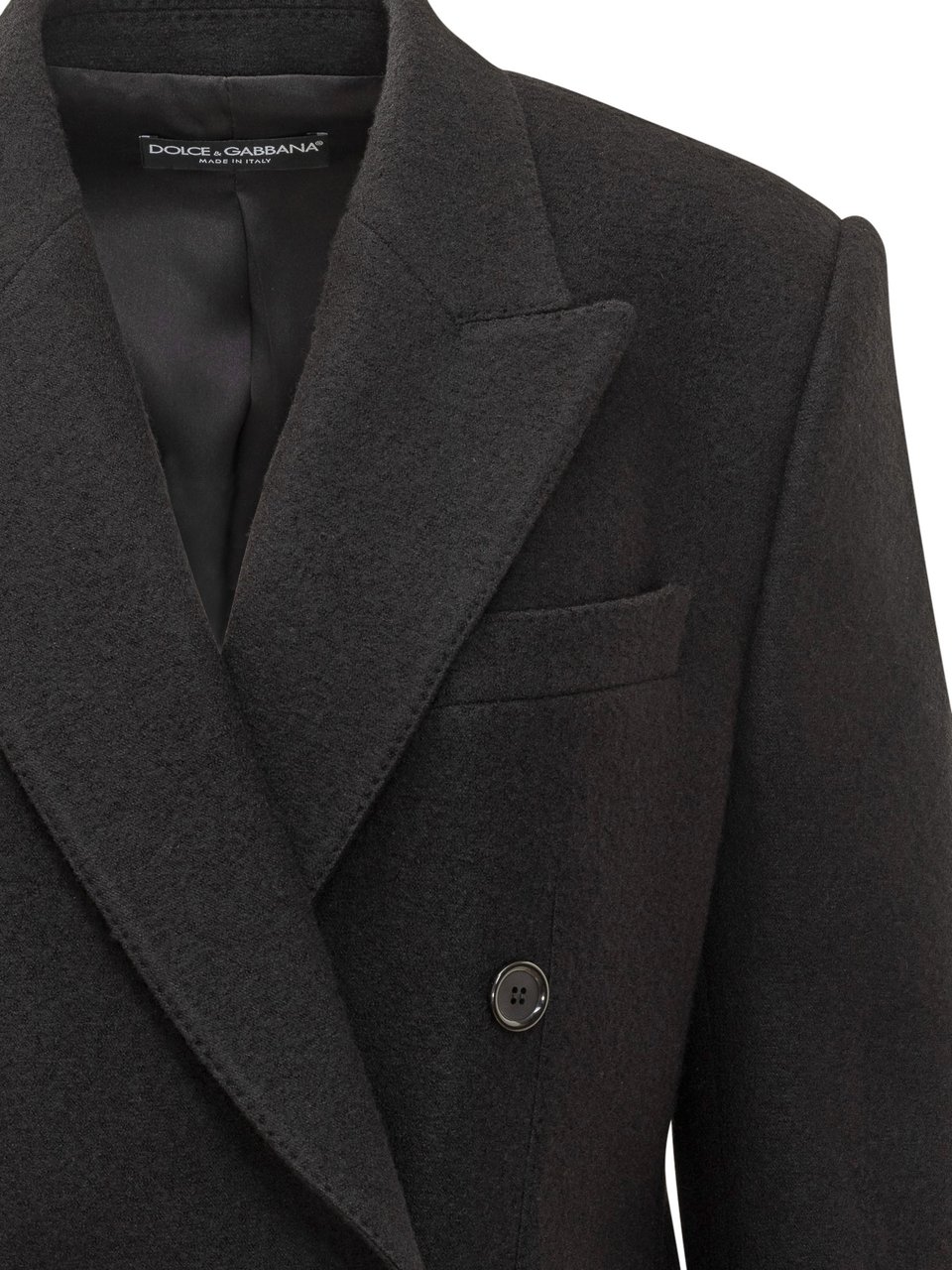 Dolce & Gabbana Dolce & Gabbana Blazer Doppiopetto in Lana Zwart