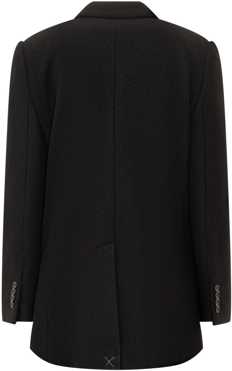 Dolce & Gabbana Dolce & Gabbana Blazer Doppiopetto in Lana Zwart