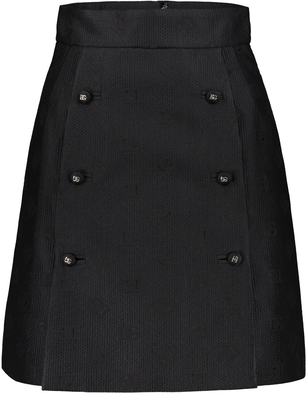 Dolce & Gabbana Jacquard motif skirt Zwart