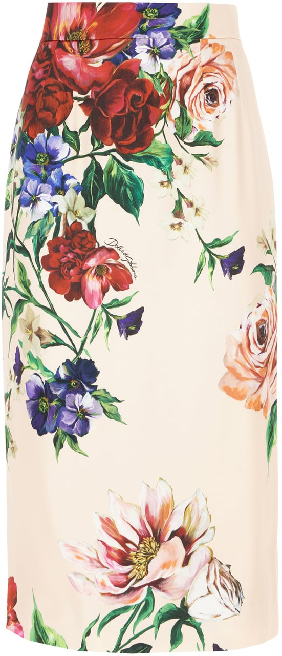 Dolce & Gabbana Dolce&gabbana Printed stretch viscose skirt Divers