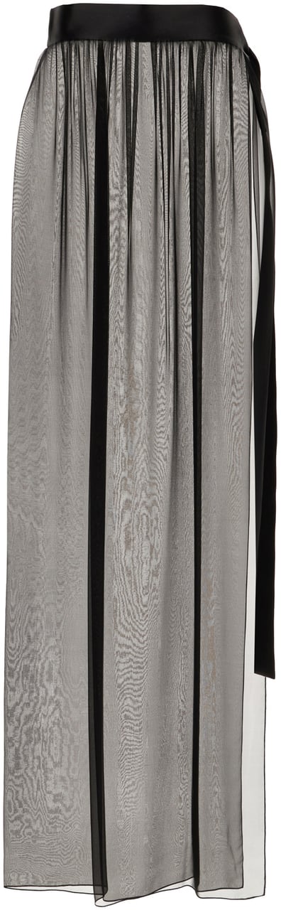 Dolce & Gabbana Dolce&gabbana Black silk skirt Zwart