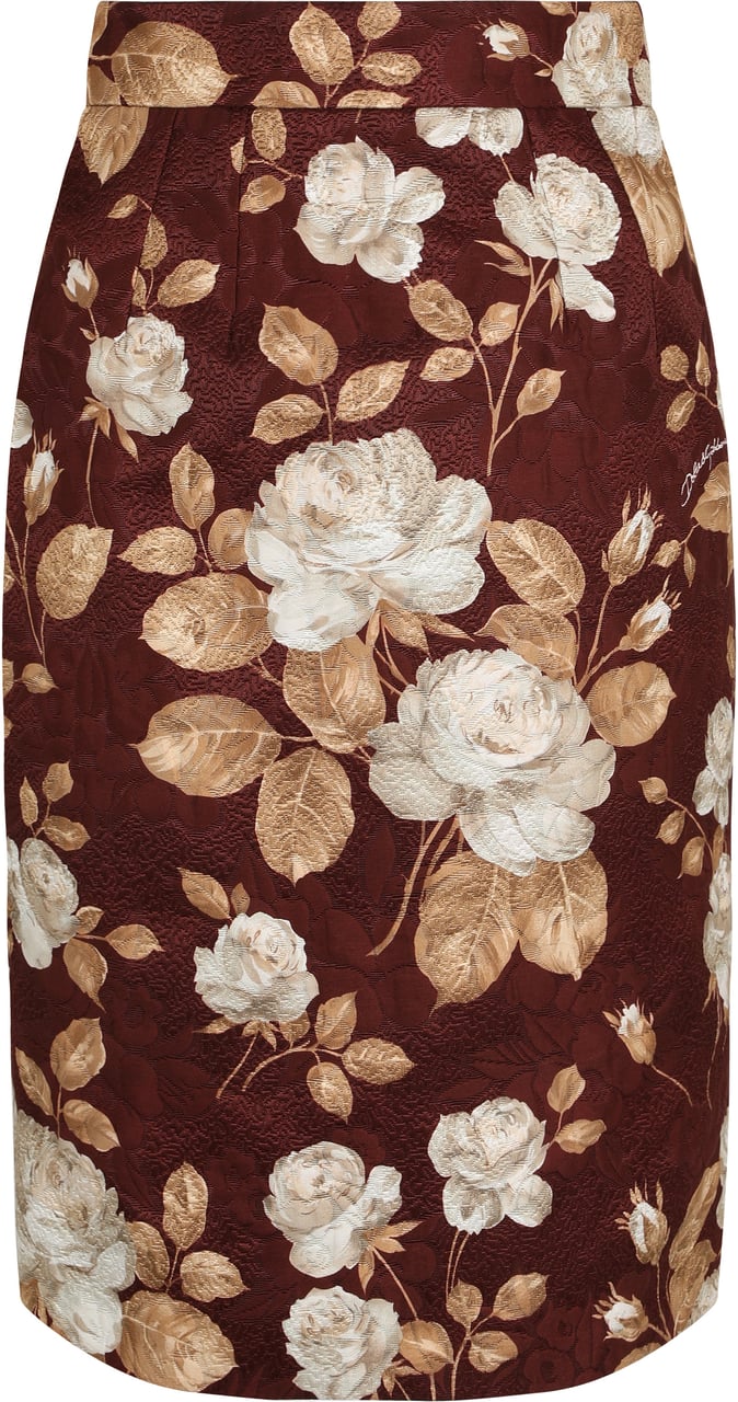 Dolce & Gabbana Gonna print Rose Divers