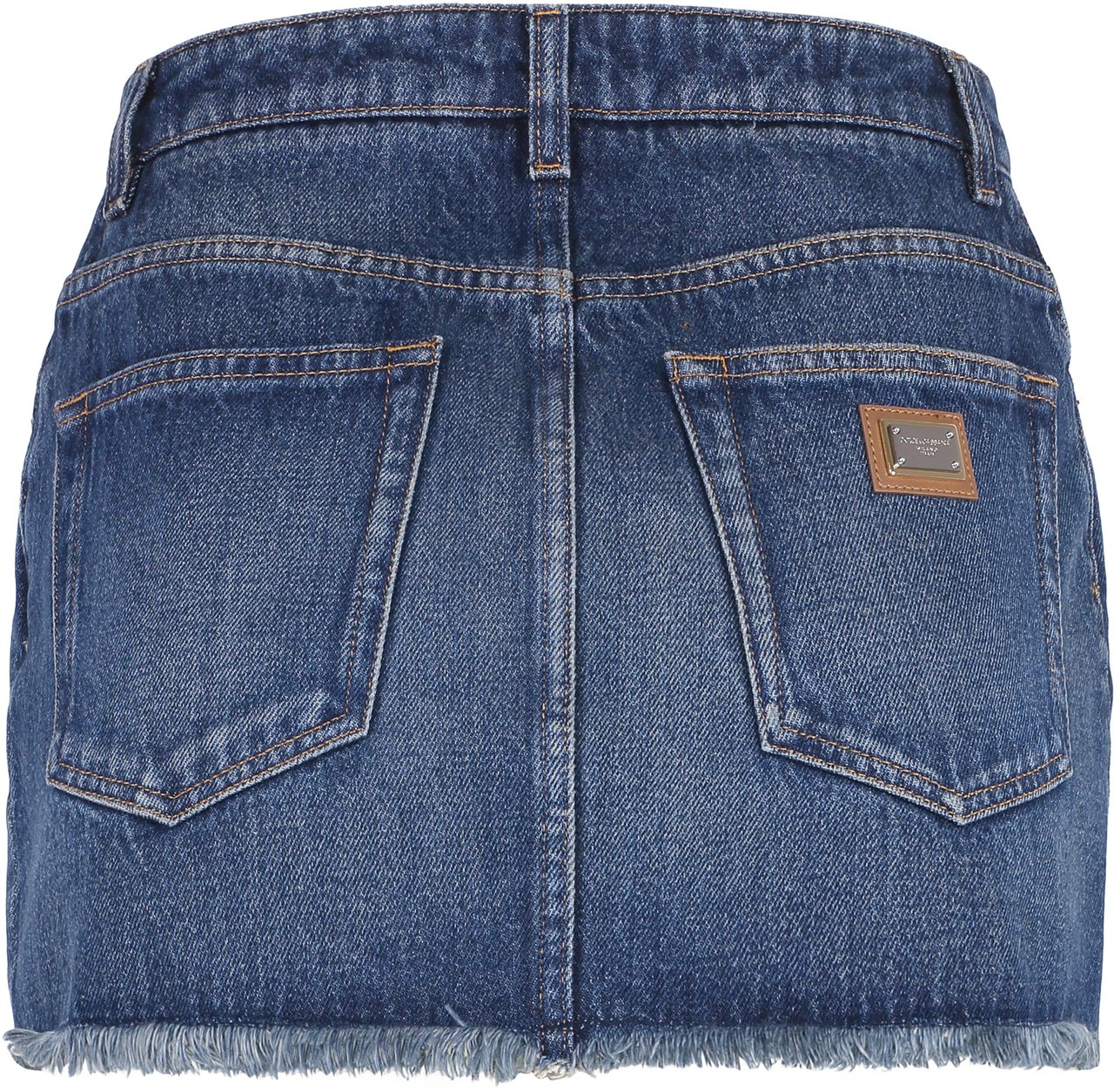 Dolce & Gabbana Denim mini skirt Blauw