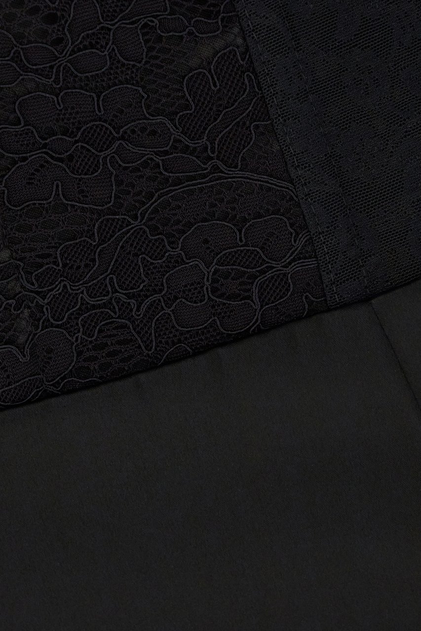 Dolce & Gabbana Dolce&gabbana Black stretch viscose blend skirt Zwart