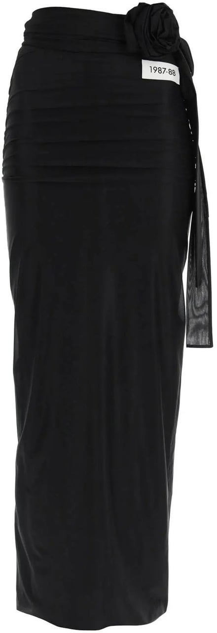 Dolce & Gabbana Dolce&Gabbana Jersey Stretch Maxi Skirt Zwart