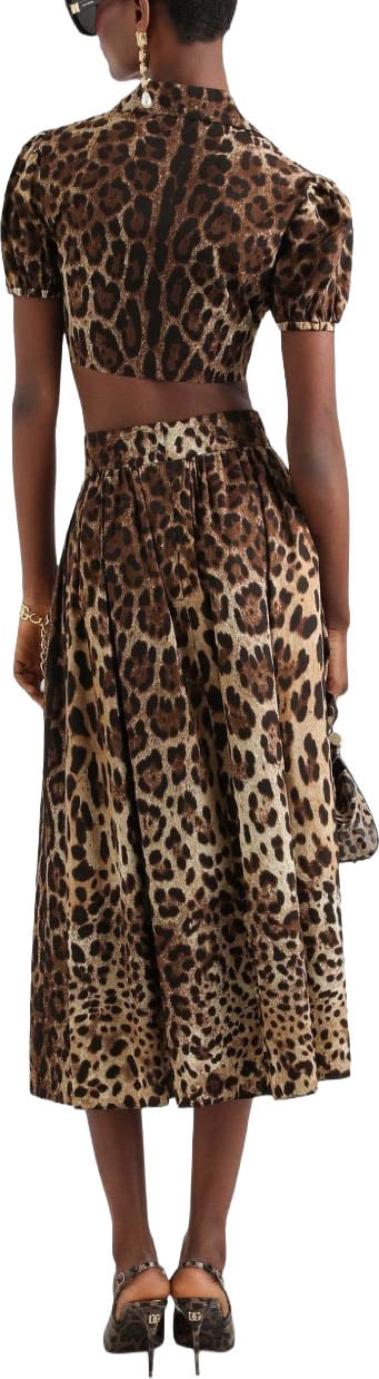 Dolce & Gabbana Skirts Leopard Print Beige