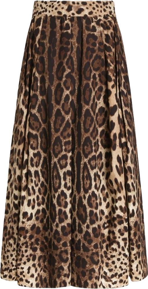 Dolce & Gabbana Skirts Leopard Print Beige