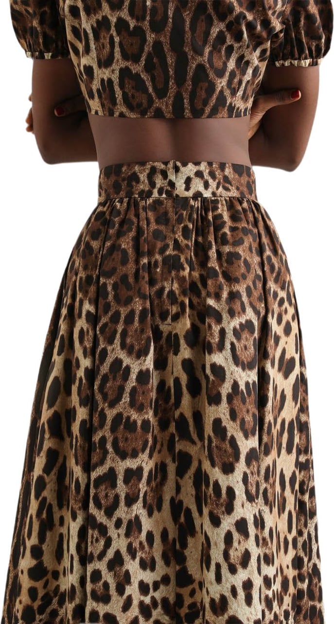 Dolce & Gabbana Skirts Leopard Print Beige