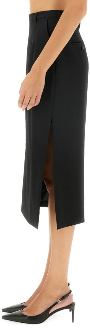 Dolce & Gabbana Longuette Skirt Zwart