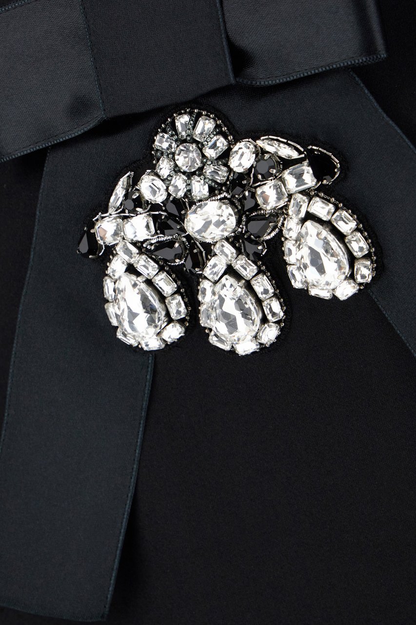 Dolce & Gabbana Dolce&gabbana Black satin mini skirt Zwart