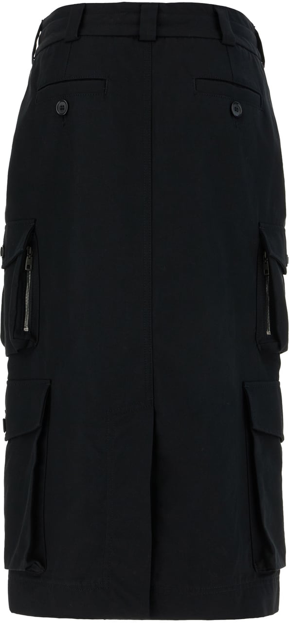Dolce & Gabbana Dolce&gabbana Black cotton skirt Zwart