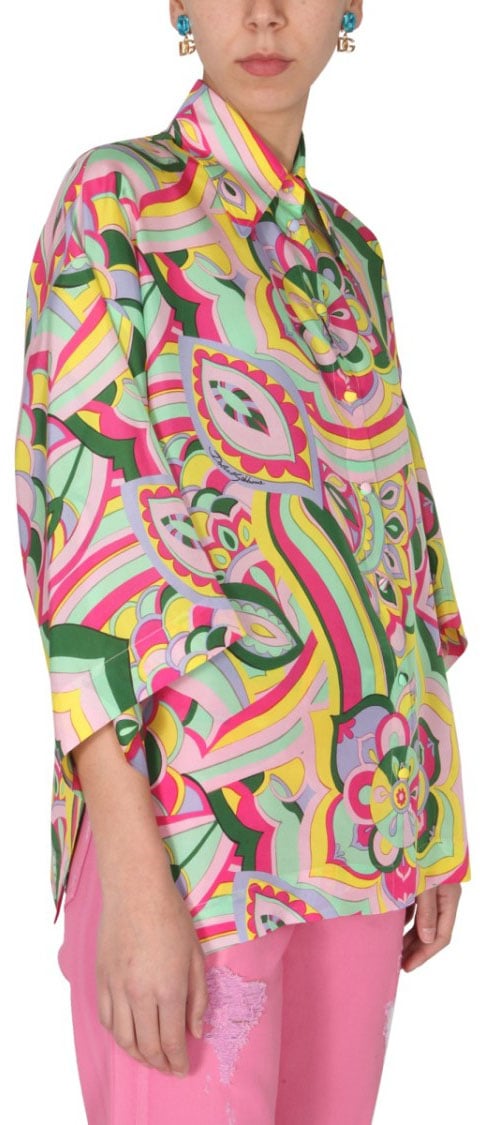 Dolce & Gabbana 60'S Print Shirt Roze