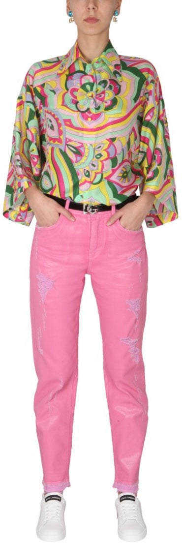 Dolce & Gabbana 60'S Print Shirt Roze