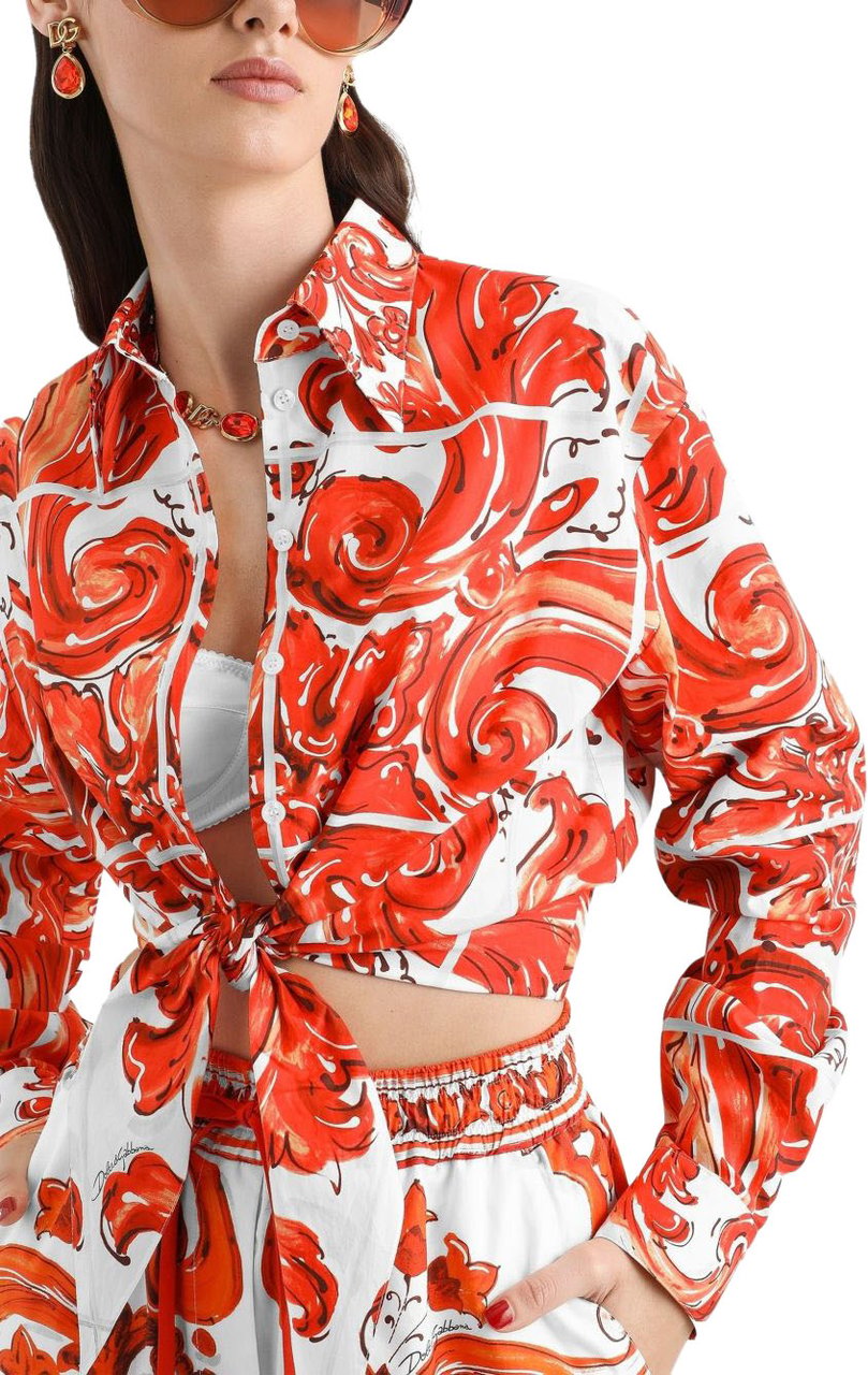 Dolce & Gabbana Shirts Orange Oranje