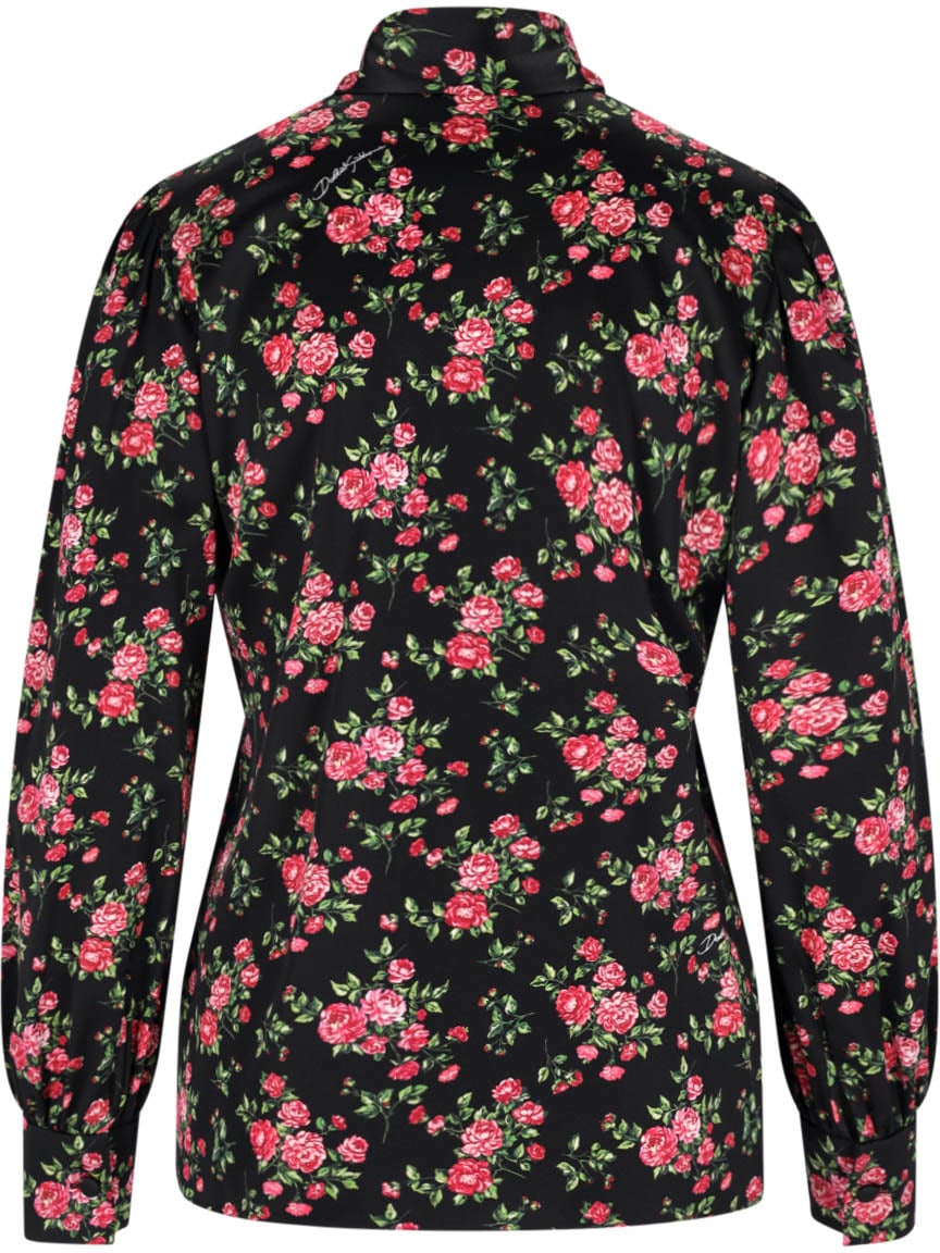 Dolce & Gabbana Silk Shirt – Multicolor Neutraal