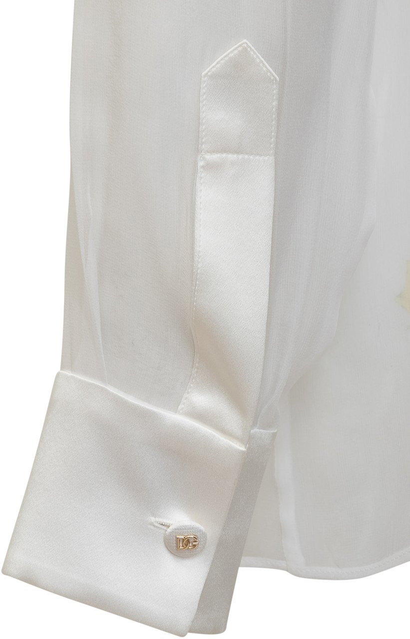 Dolce & Gabbana Camicia in Seta Wit