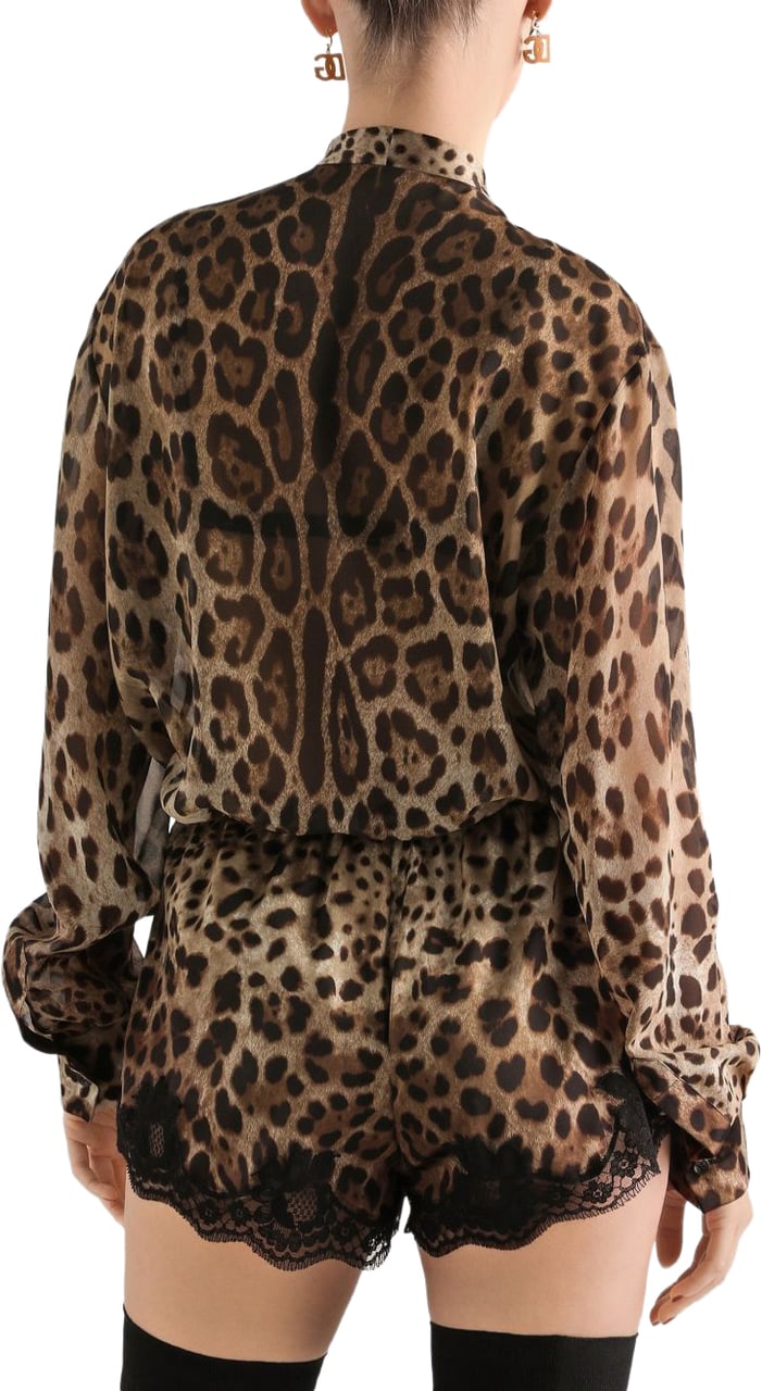 Dolce & Gabbana Shirts Leopard Beige