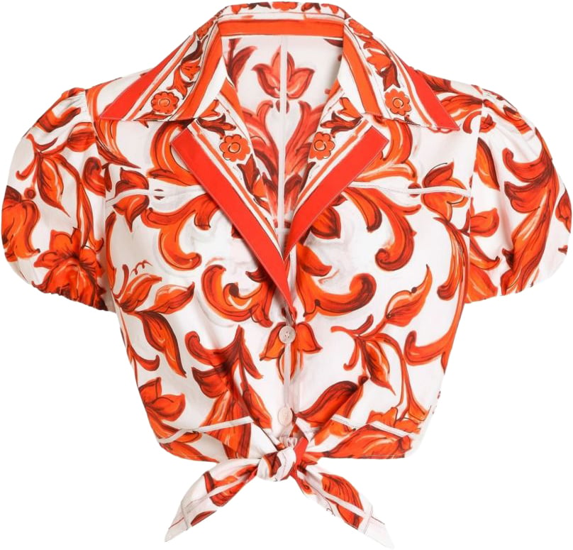 Dolce & Gabbana Shirts Orange Oranje