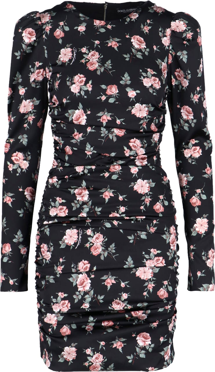 Dolce & Gabbana Classic Black Dress With Timeless Silhouette Zwart