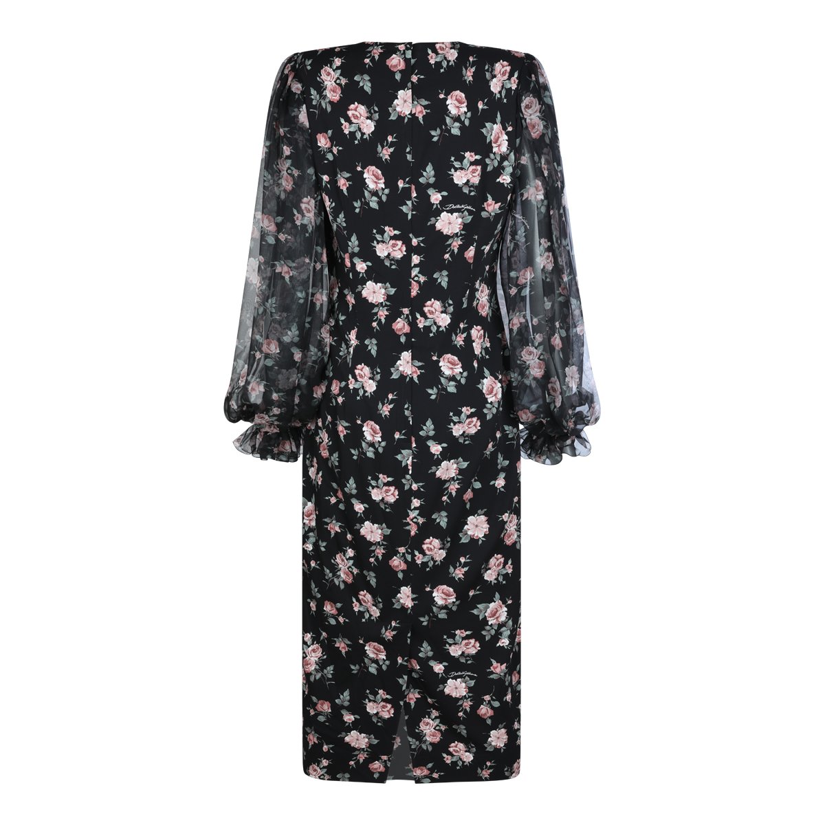 Dolce & Gabbana Black Silk Dress Zwart