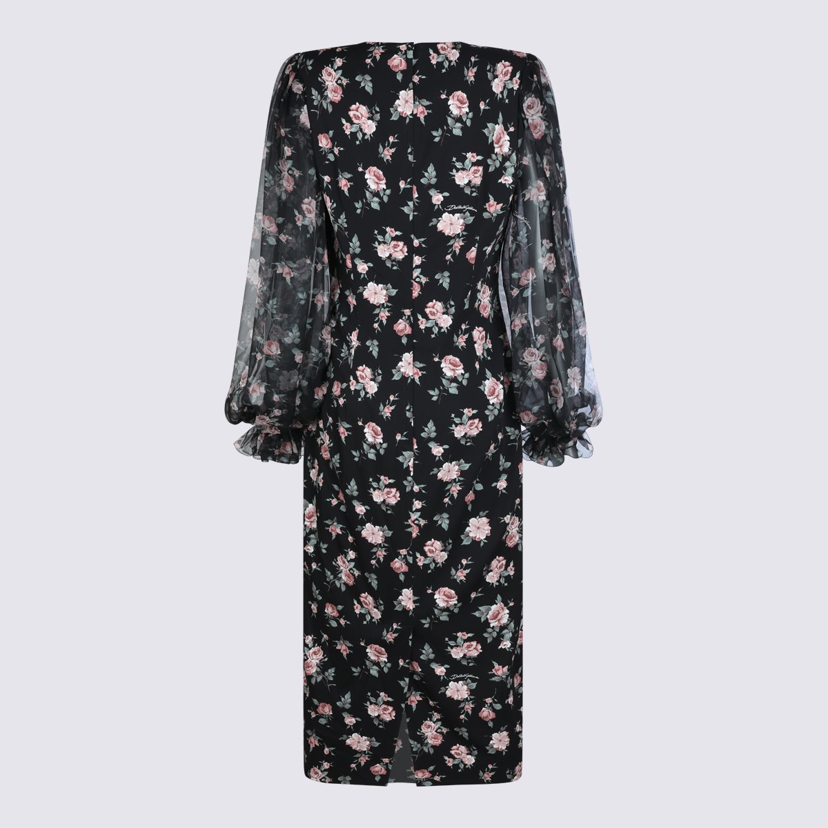 Dolce & Gabbana Black Silk Dress Zwart