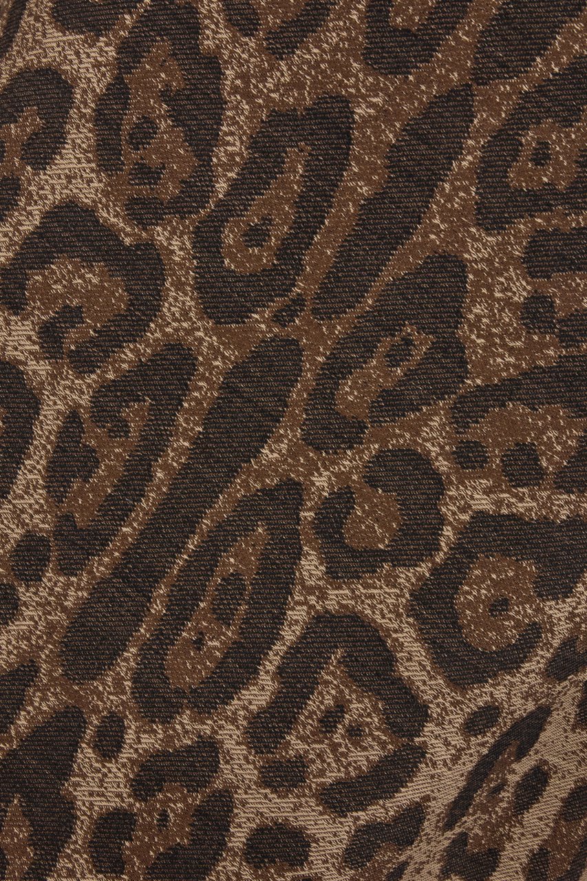 Dolce & Gabbana Dolce&gabbana Printed wool blend dress Dierenprint