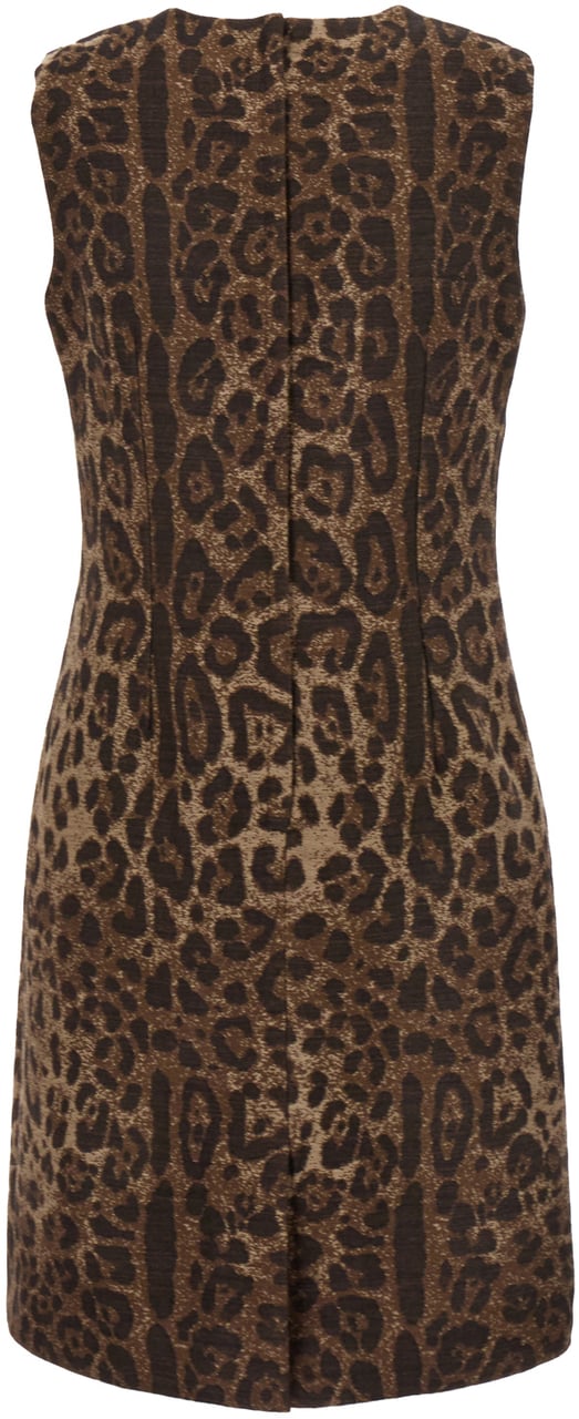 Dolce & Gabbana Dolce&gabbana Printed wool blend dress Dierenprint