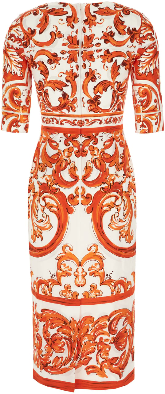 Dolce & Gabbana Dolce&gabbana Printed stretch silk dress Divers