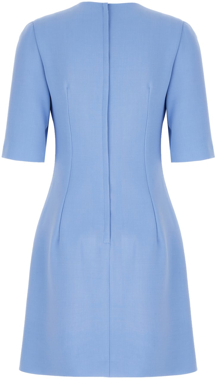 Dolce & Gabbana Dolce&gabbana Light blue wool dress Lichtblauw