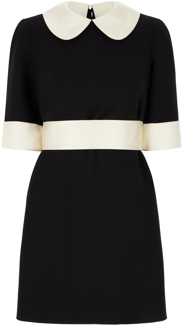 Dolce & Gabbana Dolce&gabbana Black stretch wool blend mini dress Zwart