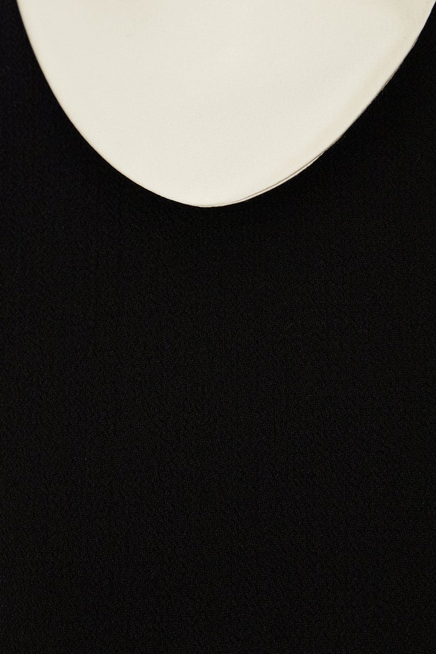 Dolce & Gabbana Dolce&gabbana Black stretch wool blend mini dress Zwart