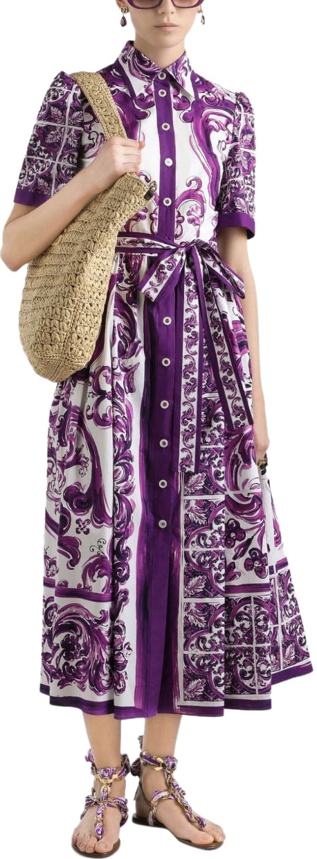Dolce & Gabbana Dresses Purple Paars